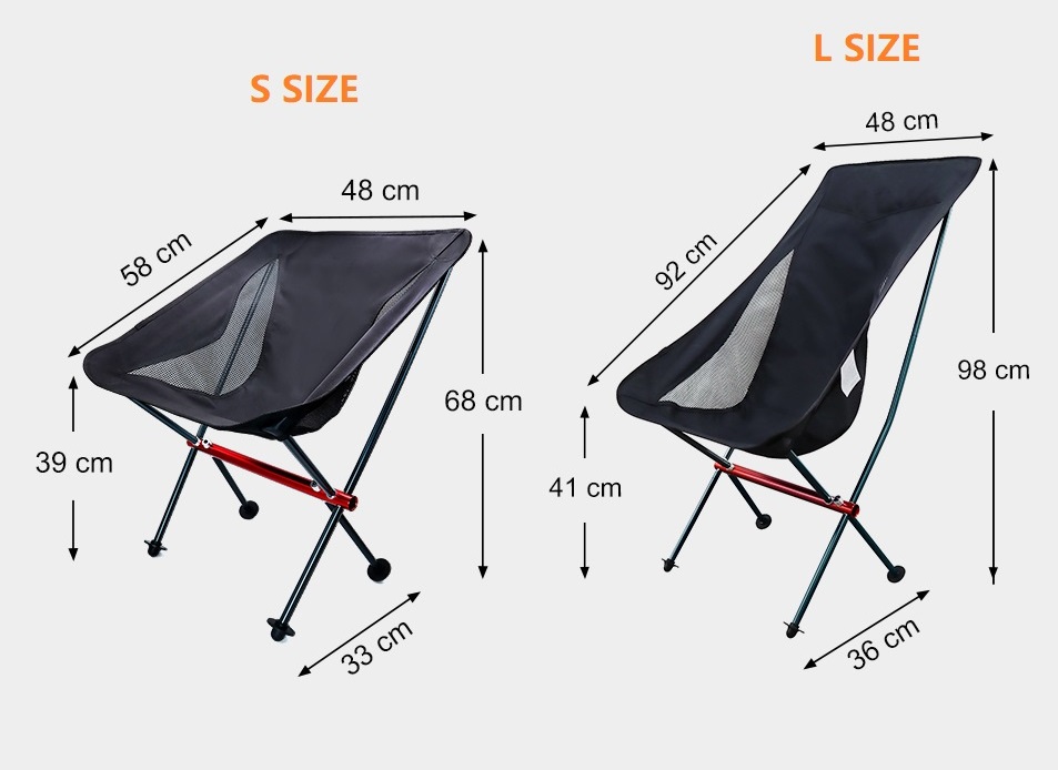Moon-shaped foldable camping chair - 图片 3