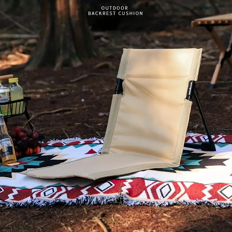 Foldable lounge beach chair portable park lazy backrest chair - 图片 4