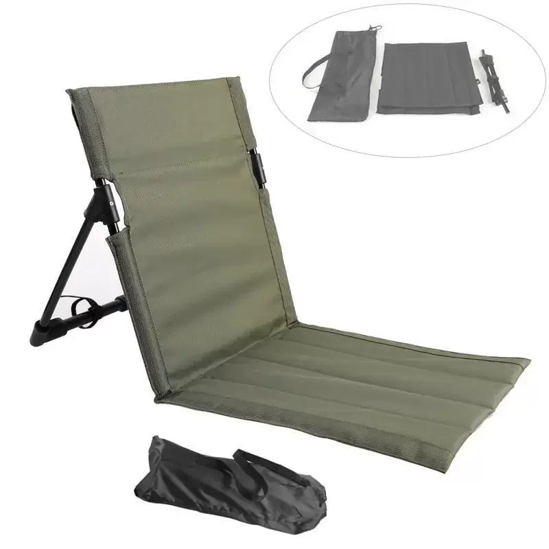 Foldable lounge beach chair portable park lazy backrest chair - 图片 2