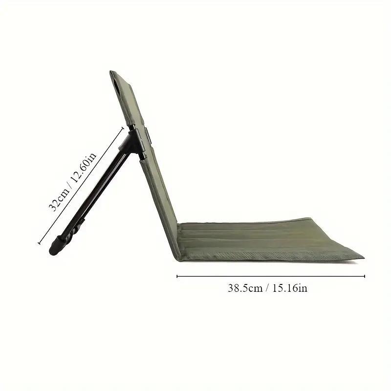 Foldable lounge beach chair portable park lazy backrest chair - 图片 3